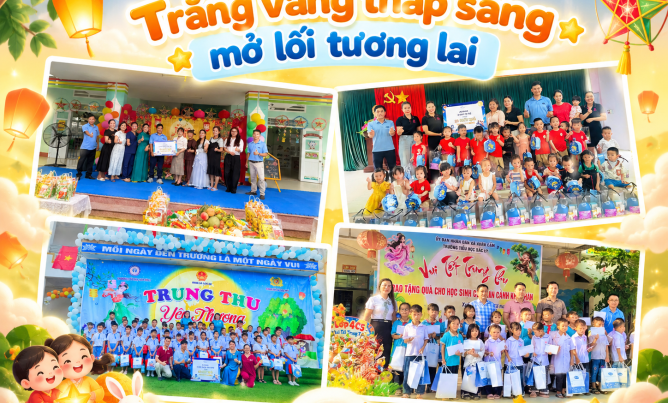 Trăng Vàng Thắp Sáng – Mở Lối Tương Lai: Avisure trao Hành trang tương lai đến trẻ em nhiều địa phương